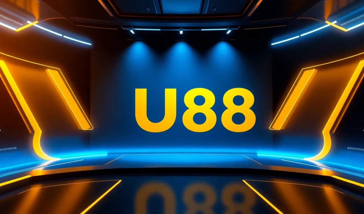 Engaging visual showcasing the UU88 brand logo on a sleek digital interface representing online gaming and digital services with a professional look.