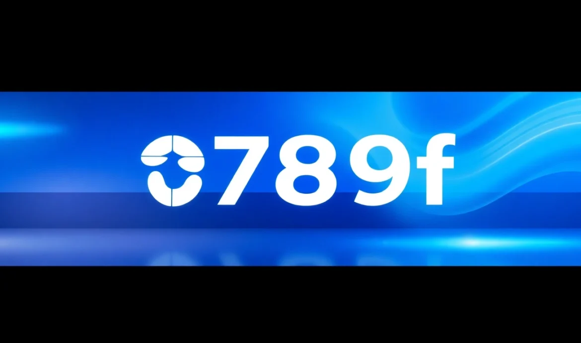 789f branding logo on a modern tech background, conveying innovation and professionalism in vibrant colors, ideal for website header or promotional banners.