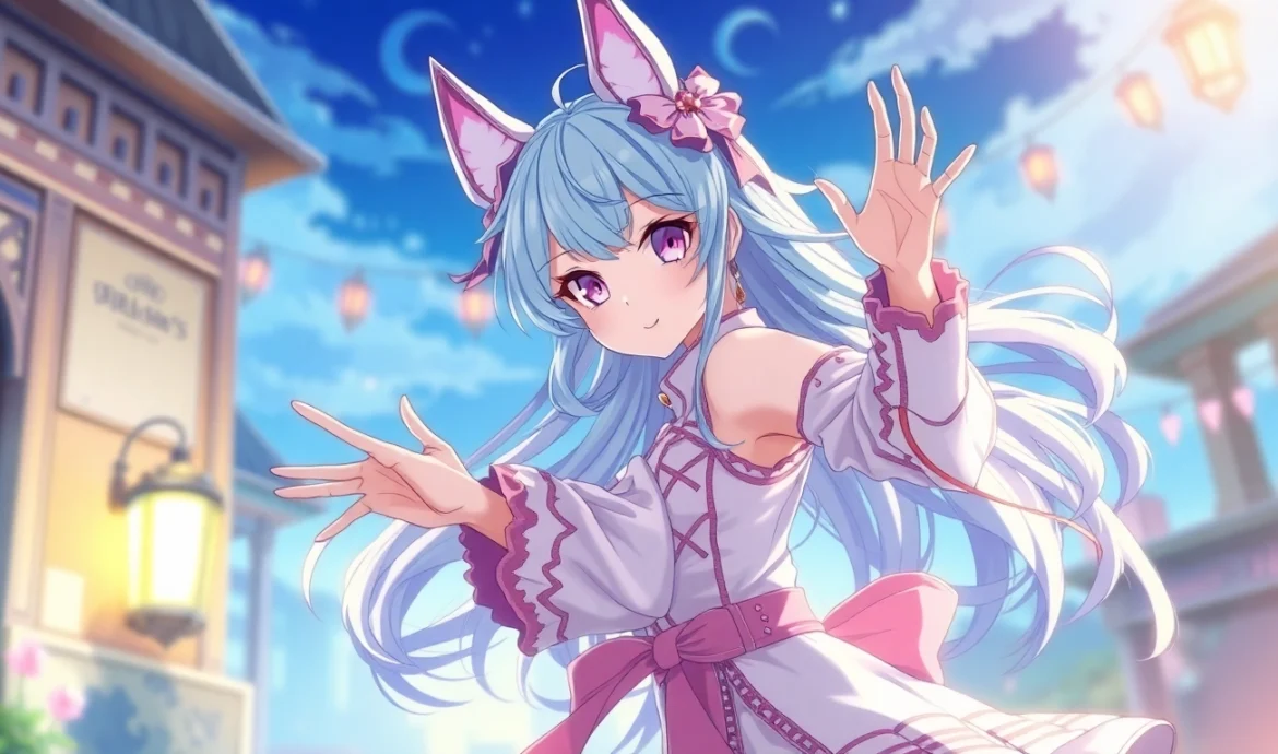 Detailed depiction of an AI hentai generator creating a customizable anime character with realistic textures and vibrant colors for immersive viewer engagement.