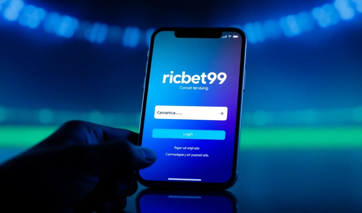 Cricbet99 login page showing a user entering credentials on a modern digital interface for