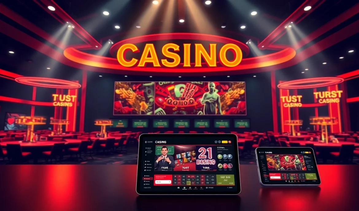 Canl casino siteleri are shown on screens with live dealers and vibrant casino elements,